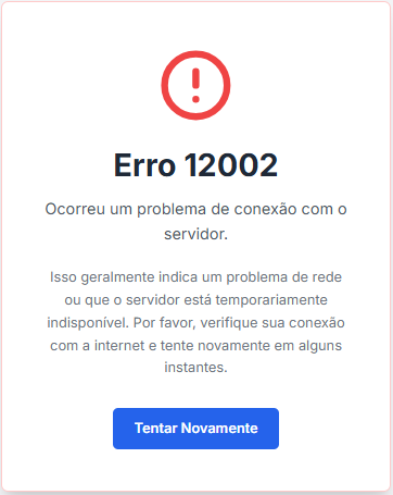Erro 12002